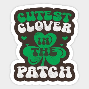 Cutest Clover In The Patch St. Patrick's Day Children's Sticker